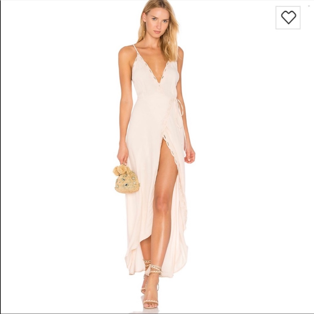 Astr The Label Isabella Maxi Dress in Blush- Small